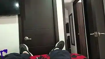 Hot Latina MILF Cheating Neighbor Surprise, Intimate Bedroom Encounter, Visible Creampie Dripping POV Real Homemade hot mature