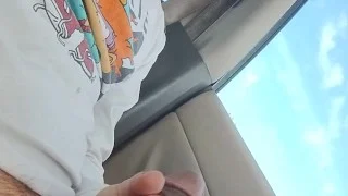 I got caught 🥵 risky jack off in public