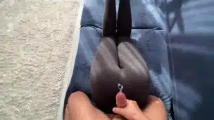 I paid a fitness model for my fetish,l love rub cock on perfect ass in tight yoga pants /CandyLuxxx