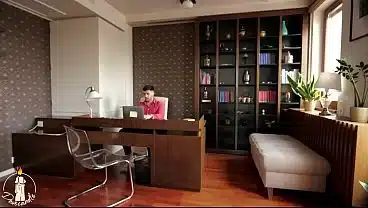 ITALIAN SLUT FUCKED IN JOB INTERVIEW WITH DEEP CREAMPIE