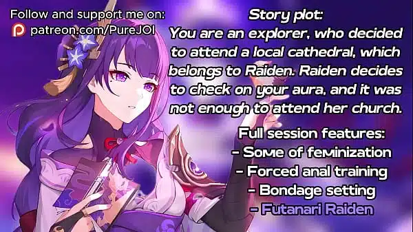 Raiden shapes a useful pleasure vessel from her new girl (Anal JOI)