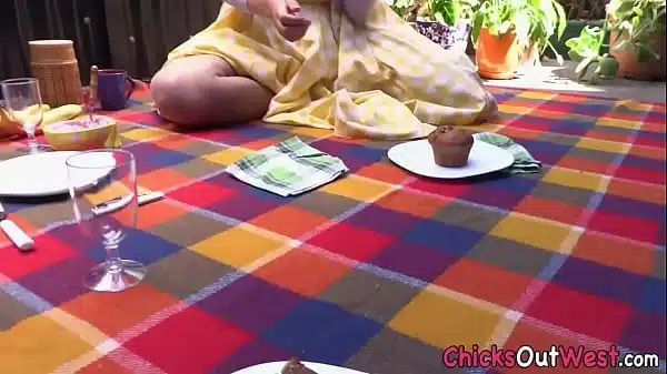 Real natural slut rubs her pussy