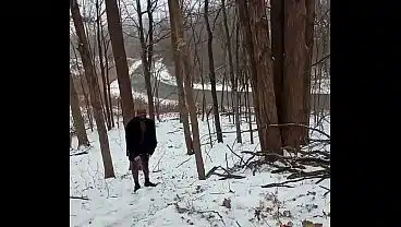 Things I did privately for free in my snowy backyard a little more naked looking around this time of the year last year 1