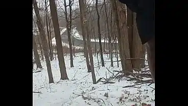 Things I did privately for free in my snowy backyard a little more naked looking around this time of the year last year 2