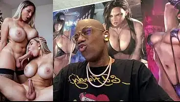 Transgender Christmas Cock Sucking, Beautiful Tight Teen With A Hard Trans Cock & Riding A Thicc Dick, Hard Ebony Babe Cumming All Over Herself, Tasty White Cum Flowing Cock, AI Generated