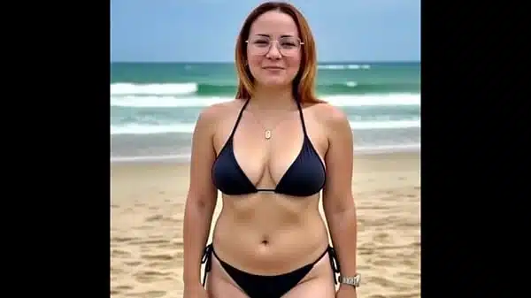 Uma ruiva na praia