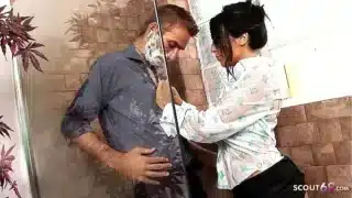 Wet Cfnm Clothed Sex In Shower For Sexy Milf Romana Ryder