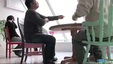 A gangbang leads to her cute hairy pussy getting filled with hot cum.