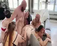 BBW Reverse Gangbang