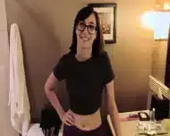 Cute Brunette Fucks For Facial