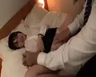 [English Subtitle] Sharing A Room To Take Shelter From The Rain With The Boss She Hates – Dripping Wet Busty Girl In Glasses Fucked And Made To Cum Over And Over… Nenne Ui