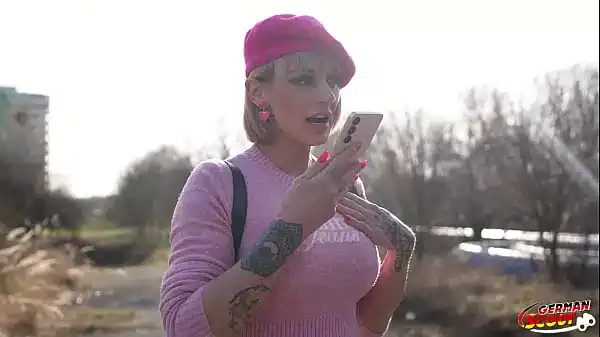 GERMAN SCOUT – French blonde Beauty Endy with Big Clit and Tits at Pick Up Casting Fuck