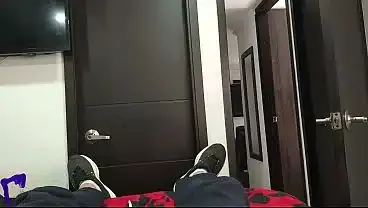 Hot Latina MILF Cheating Neighbor Surprise, Intimate Bedroom Encounter, Visible Creampie Dripping POV Real Homemade hot mature