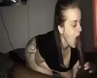 Interracial Blowjob Deepthroat