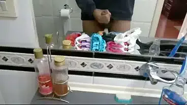 My wife caught me cumming in her used panties, lots of masturbation