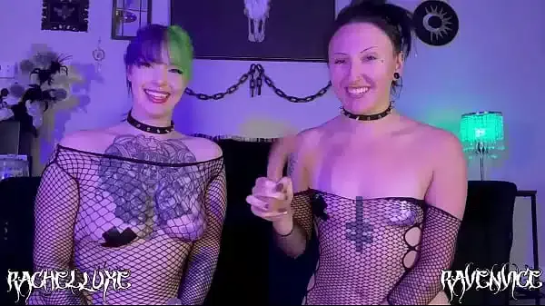 Nasty Goth Sluts throwing up & Eating Filthy puke