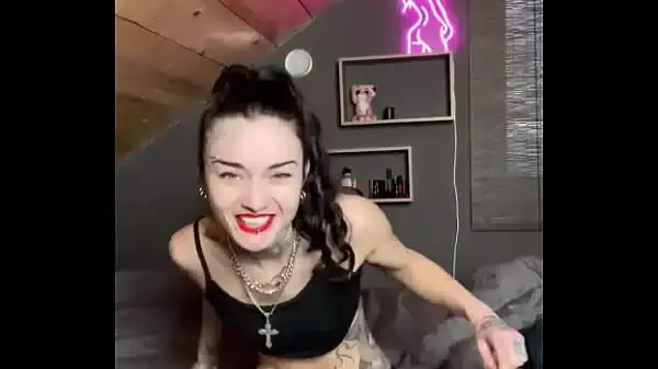 slut cums on big dildo