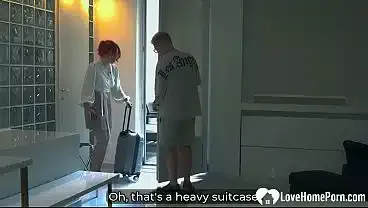 Spying on my stepmom before fucking her