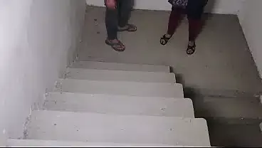 Stepbrother Fucked Big Stepsister on stairs