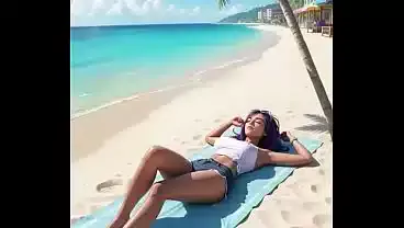 Towa’s Naughty Beach Day: Sun-Drenched Curves to Sensual Soak-The Reveal You Crave