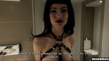 A Skinny French Goth Girl Invites Me To Fuck Her In A Public Toilets !!!