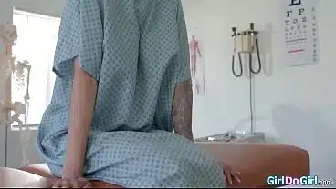 Doctor performs anal fisting examination