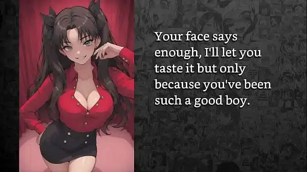 [FayGrey] [Rin Tohsaka turns you into her obedient girlfriend and teaches you how to handle cocks] (Femdom Joi Cei Chastity Sissification Crossdressing Humiliation Degradation Anal Oral Photography)