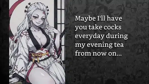 [FayGrey] [Roleplay Daki whores you out to horny men for her amusement] (Joi AnalDestruction ThroatFuck Humiliation Degradation Sissification Chastity)