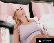 GIRLSWAY – Clueless MILF Lexi Luna Gives Stepdaughter Sky Wonderland ORGASMS With Swapped Controller