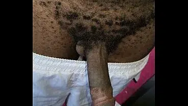 Hairy Horny Guy Living Next Door Indoor Stroking Hard Black Dick