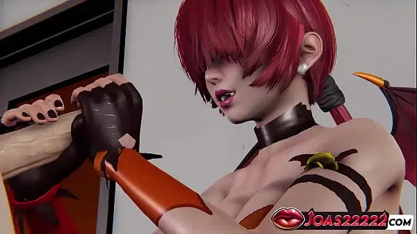 Halloween Rule34 – Shermie Red Succubus Cosplay With Big Tits & Ass, Intense Blowjob For Big Dick, Sitting Handjob & Deepthroat Cumshot