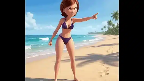 Helen Parr chooses the wrong bikini