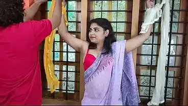 Horny Desi Bhabhi Fucks Young Neighbour in Balcony