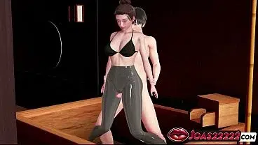 Marie Bathhouse Attendant in Wet Hentai – Hot Thighjob Fetish in Latex, Intense POV Doggystyle Sex for Perfect Ass, Reverse Lifting Hard Sex Ending with Creampie