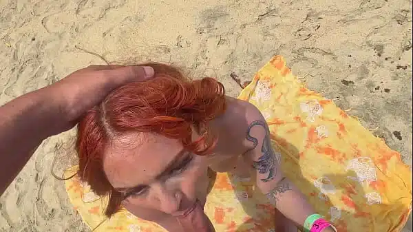 Stranger Fucks Me on a Nude Beach After I Blow Him — Real Voyeur Caught Jerking Off Watching Us