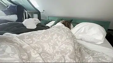 This hot bitch is sleeping tight after long party night and I didnt resist the urge to check up on her pussy