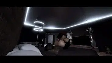 Whore in Lingerie fucked by BBC in roblox