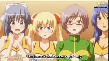 Cheerleader coach shows how to give a boobjob demosaic hentai