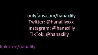 Cute girl bouncing her big ass and perfect pussy – Hana lily