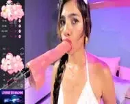 Gorgeous Latina Devastates Her Throat