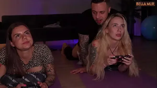 I’m playing video games with my friend while my Italian neighbor takes turns fucking us.