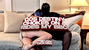 “QOS Cougar Destiny Star Gags And Rides BBC!”