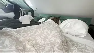 This hot bitch is sleeping tight after long party night and I didnt resist the urge to check up on her pussy