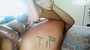 Big Brown Cock Inside My Ebony Brown Pussy Stripper Sex Female Orgasm