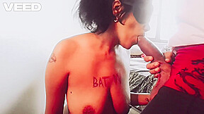 Cum On These Tits Big Nipples Ebony Cumshot – Red Bone