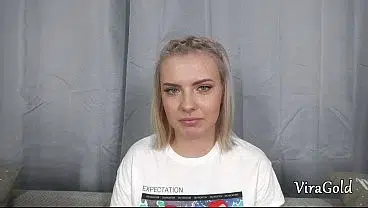 First Anal for Cute 18yo Chubby August with Cum in Mouth and Welcome to Porn