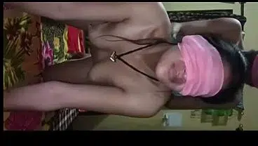 Indian blindfold and bondage sex
