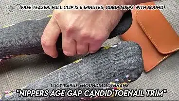Nippers Age Gap Candid Toenail Trim