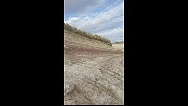 Public sex in nature! Fucked a blonde on a hiking trail! POV!