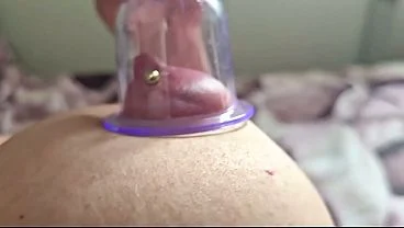 Pumping Suck Hard My Pierced Nipples